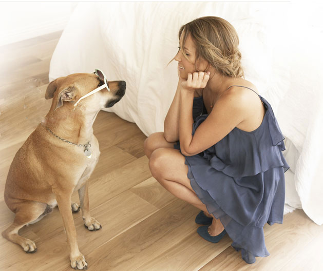 Lauren Conrad (with her adorable photogenic dog, Chloe) launched the new 